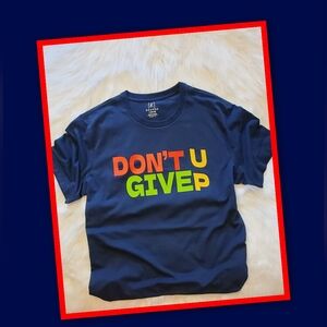 Graphic Adult T-shirt- Navy with Multicolor Print
